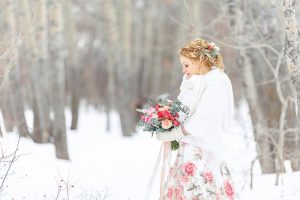 Winter wedding photographer Calgary Nathalie Terekhova Fine art photography Yes Darling florist