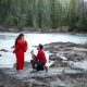 Banff elopement engagement session Natural bridge wedding photographer proposal